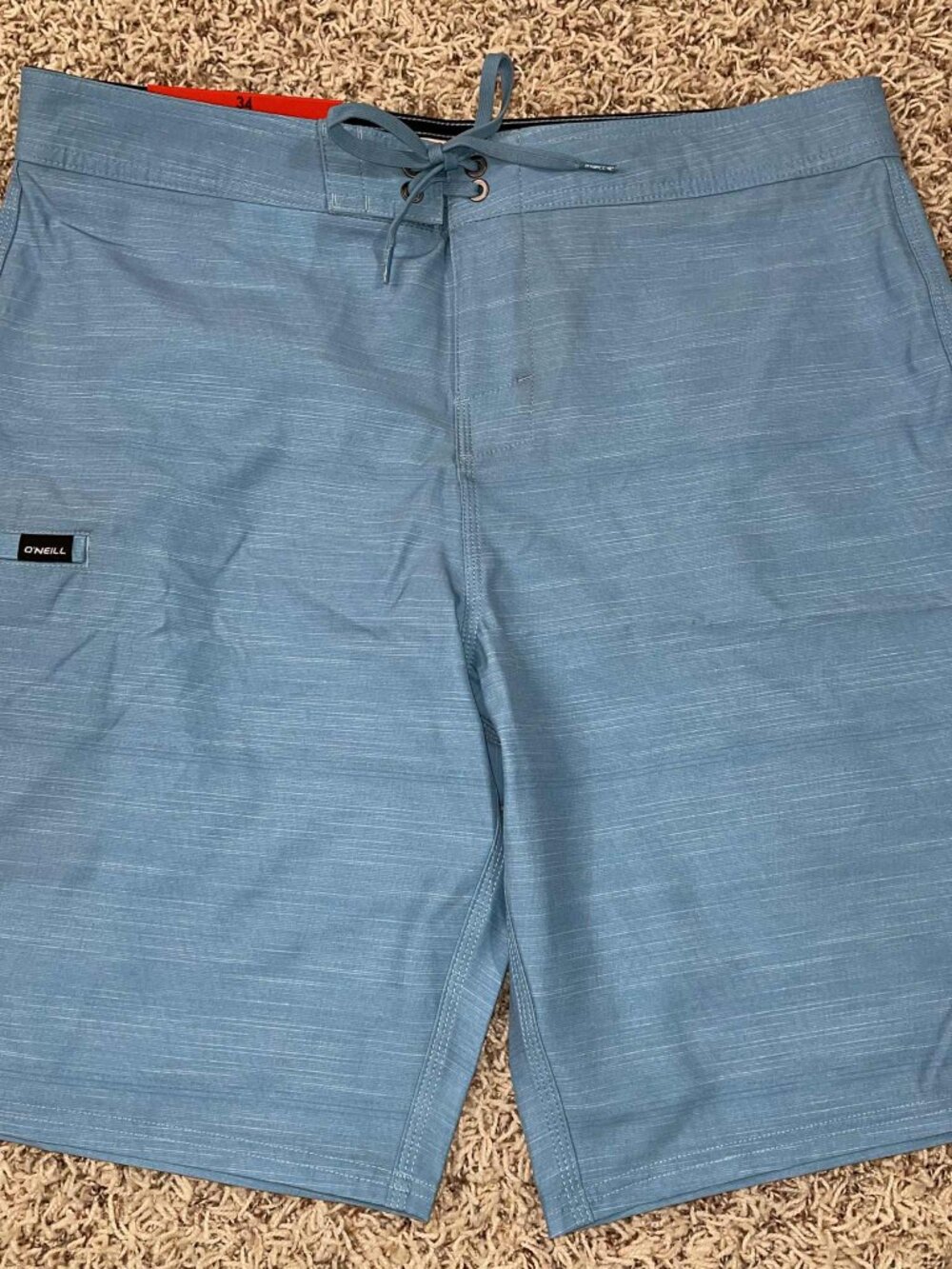 O'NEILL Men’s Stoked Quick Dry Lightweight Boardshorts Blue, Size 34 (New)